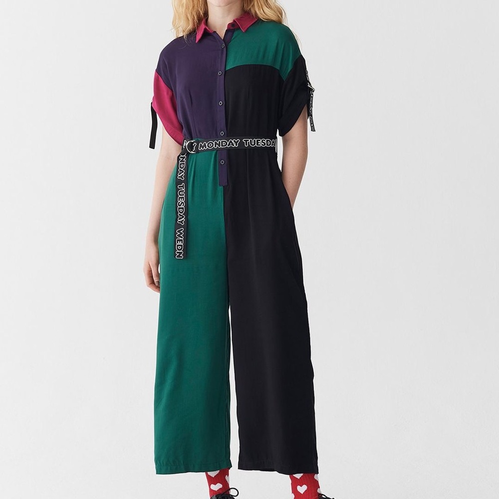 LOOKING FOR: Lazy Oaf Colorblock Jumpsuit, size medium or large.